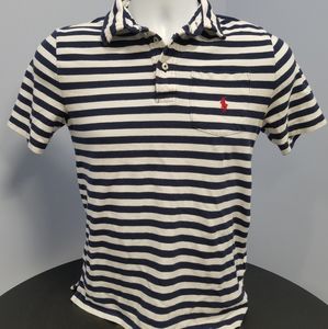 Boys Polo Ralph Lauren striped polo, size L, EUC